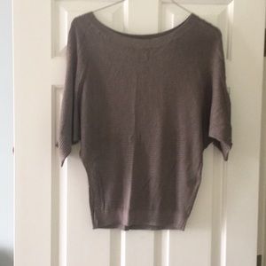 Express short sleeve see through sweater